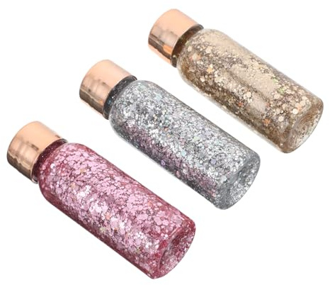 PACKOVE 3pcs Glitter Liquid Eyeshadow for Eye Gloss Makeup under Eye Shadow Sequin for Day Night Events
