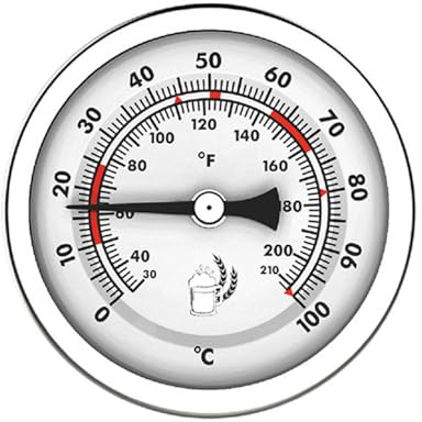 Termómetros de 20 ℃-120 ℃ para elaboración de cerveza y vino, pantalla de doble escala, fermentación fácil de leer, Homebrews Essential