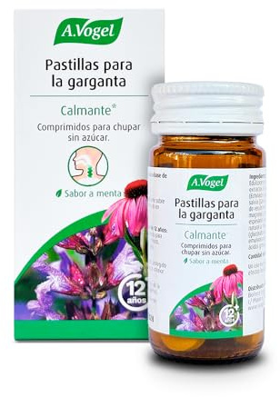 A.Vogel Pastillas para la Garganta | Calmante | Sabor a menta | Salvia y equinácea | Comprimidos para chupar sin azúcar | 20 comprimidos