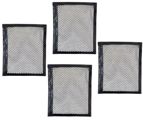 Tressify 4 cuffie per capelli ricci, rete per capelli in rete di nylon, nera, 17,8 cm, regolabile per capelli 3B-4C