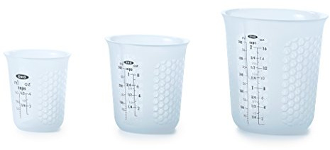 OXO Good Grips 3 Piece Squeeze & Pour Silicone Measuring Cup Set