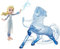 Harbro Disney Die Eiskönigin kleine Elsa Puppe und Nokk Figur, für Kinder ab 3 Jahren