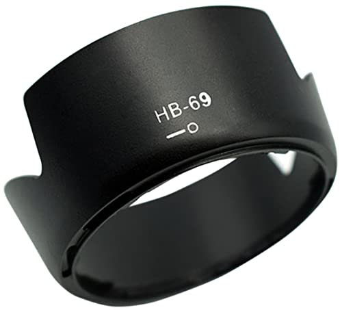 HB-69 Parasol para Nikon AF-S(No para AF-P) DX 18-55mm f/3.5-5.6GVR II(No para G VR,No para G EG II),52mm Digital Tulip Flower Lens Hood Negro