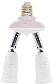 E27 Splitter 220V Lámpara Bombilla Base Socket Adaptador de luz Mejora de reemplazo Soporte reutilizable para suministro de almacén, 1 a 2