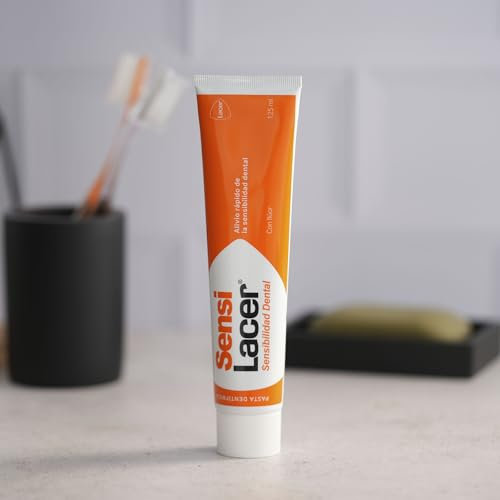SENSILACER - Pasta Dentífrica Pack de 2 x 125 ml, Acción Desensibilizante, Efecto Rápido y Prolongado, Disminuye la Sensibilidad de los Dientes, Bajo Índice de Abrasividad