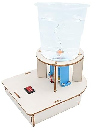 Kit de ciencia de madera para hacer tornados para niños, experimento de física STEM con motor eléctrico y vórtice de agua, juego de construcción de experimentos científicos educativos, kits de ciencia