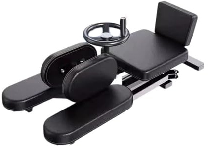 Bensträckare Med Ryggstöd, Kraftig Delad Maskin For Att Förbättra Flexibiliteten Vid Stretching, 0-210° Justerbar Stretchutrustning, 200 Kg Lastkapacitet(Black1)
