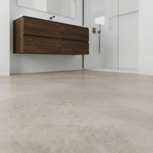 Suelo vinílico SPC click 6 mm efecto piedra Gris Arena (1,84 m²) - ISOVEX
