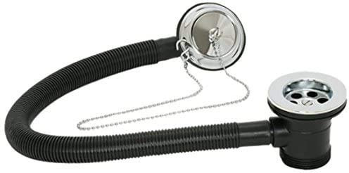 Highlife - Bouchon et chaîne de vidage de baignoire, chrome – 10903P