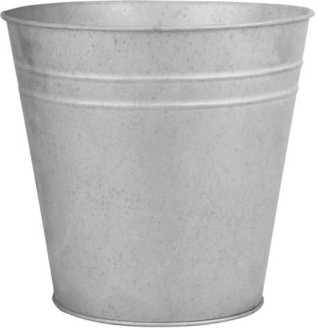 Fallen Fruits 14 cm Old Zinc Flowerpot, Silver