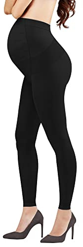 Leggings Maman 70 ogenomskinliga strumpbyxor för moderskap 12–15 mmHg, Svart, L