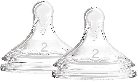 Dr. Brown's Silikon-Sauger mit breiter Öffnung, 2 + 3 Monate