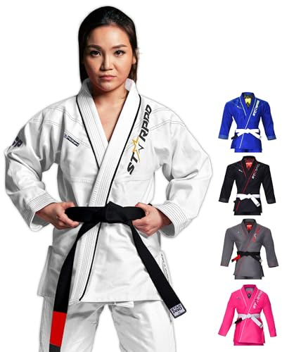 Starpro - Ronin Preencogido Premium Jiu Jitsu, BJJ Gi - Muchos tamaños y Colores - Jujitsu Gi, BJJ Gi Ligero, Jiu Jitsu Gi, Juijitsu Gi, Gi BJJ, BJJ Gi Hombres