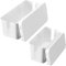 Relota Lot de 2 Boite Cache Cable, Cache multiprise, Boite Rangement Câble Electrique en Plastique, boîte Prise avec Couvercle, boîtes Range Câbles, Cable Management Box, Moyen et Petites, Blanc