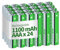Granicell Rechargeable AAA Batteries, 1100 mAh High Capacity AAA Battery, 1.2V NiMH Low Self-Discharge Triple A Batteries, 24 Pack