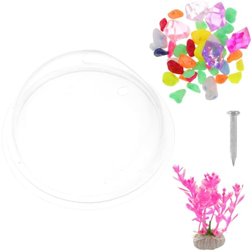 SUPVOX Wall Mounted Fish Tank Aquarium Hanging Acrylic Fish Bowl Decor for Living Office Style