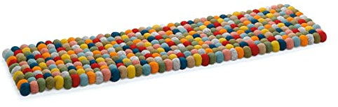 Tischläufer LANA Untersetzer Filz handgefertigt Bunt cilio