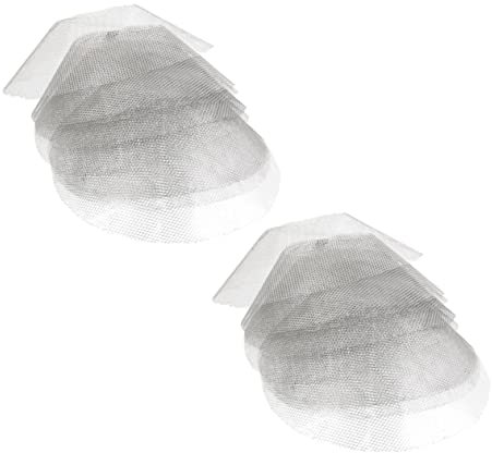 MUSISALY 20St Dunstabzugsfilter Ofenfilter rund entlüften Haube Mikrowellen-Fettfilter Bildschirm filter dunstabzug cooker hood filter Perkulatoren Teil Öl Netze Ölfilternetz Metall Silver