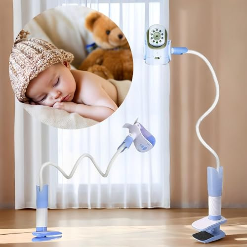 FGXY Baby Monitor Holder, Portable Monitor Holder, Soporte de Monitor, Soporte de Montaje de Cámara de Monitor de Bebé Interior,Soporte de Montaje de Torsión Flexible(Excluyendo la Cámara)﻿