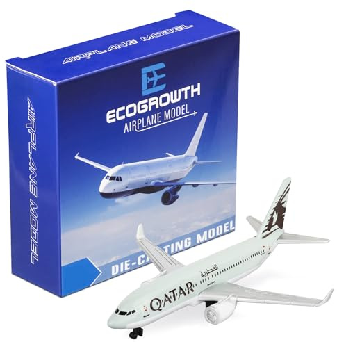 EcoGrowth Model Airplane Qatar 380 Plane Model Plane Airplane for Collection & Gifts