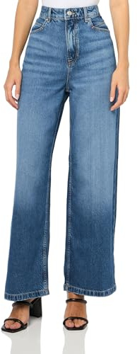 BOSS, Marlene Wide Leg High Rise Jean, Sapphire Blue, 3030