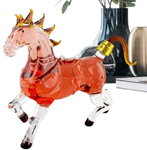 Garrafa - Botella dispensadora decorativa con 1000 ml de contenido, jarra de vino de diseño | Para hombres, maridos, parejas, amantes de los bourbon, bar en casa, año nuevo y