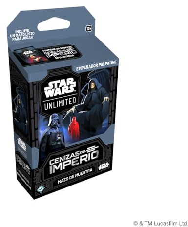 Asmodee FFG Star Wars Unlimited Juego De Cartas Coleccionables Cenizas del Imperio, Mazo de Muestra Emperador Palpatine, Cartas exclusivas, A Partir de 12 años, 2+ Jugadores, Español
