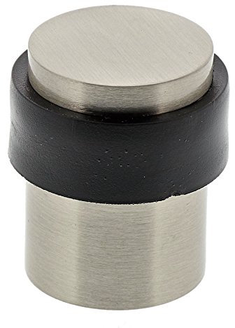 Burg Wächter Boden-Türstopper, Inkl. Befestigungsmaterial, TSB 2230 Ni SB, Edelstahl-Optik, Grau