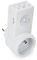 Perel Prise intermédiaire avec Interrupteur crépusculaire, programmable, Angle de détection 160°, 9 m, 230 V, 1.5 A, 300 W, Terre française Type E, Blanc