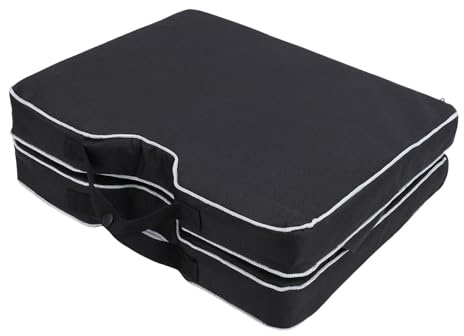 SUNGOOYUE Coussin de Siège Pliant avec Dossier, Coussin de Stade de 2,2 Pouces D'épaisseur, Coussin de Chaise Portable en Tissu Oxford 600D pour Gradins, Camping, événements en Plein Air