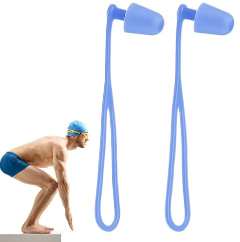 10 Paires Bouchon D'oreille Avec Cordon Bouchon D'oreille En Silicone Pour Dormir Bouchons D'oreilles De Natation Étanche Réutilisable Pour Protection Auditive Pour Dormir Tir Ronflement Natation