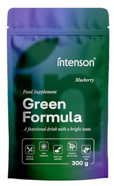 Intenson Green Formula, Myrtille, Super Greens en Poudre, 300 g