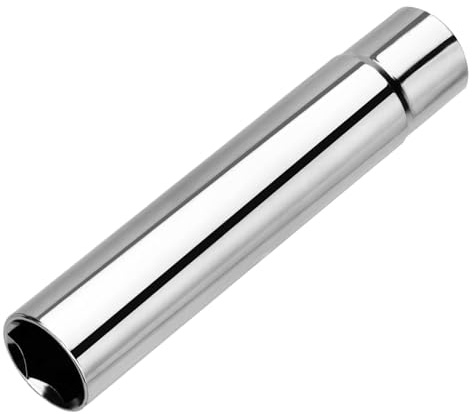 Dynofit Solid Spiked Lug Nuts Key with 19mm Hex, Universal Spike Lugnuts Socket Key Replacement Tool for 14x1.5, 14x2.0, 9/16-18, 1/2-20, 12x1.25 One-Piece Spiked Lug Nut