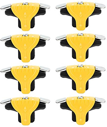 8 st PUBG Mobile Game Controller Trigger, mobiltelefon spelkontroller utlöser känslig F01 Shooter Controller Joystick Knapp för PUBG/regler för överlevnad/Call of Duty (gul)