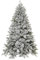 VIVANNO Künstlicher Weihnachtsbaum Nordmanntanne mit Schnee 150 cm hoch