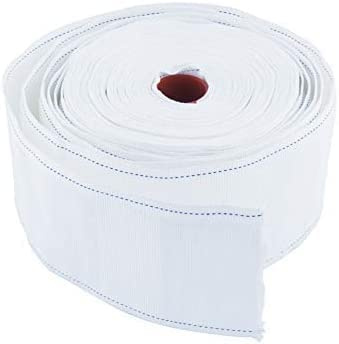 INCREWAY Nastro per tende, 20 metri, in poliestere, con piega profonda, colore: bianco