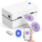 MUNBYN Shipping Label Printer Bluetooth, Postage Thermal Label Printer 4x6 for Business, Compatible with Etsy, Shopify, eBay, Amazon, Royal Mail, DHL, DPD, Evri, with 25 Labels, 130B, White