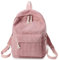 Cazqgoy Zaino Vintage in Velluto a Coste, Borsa per la Scuola, Rosa, 28*12*40cm