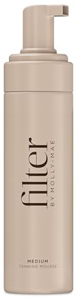 Filter by Molly-Mae Self Tanning Mousse | Medium Shade | Streak-Free Sunless Tan Foam | Natural, Golden Glow | Vegan-Friendly & Cruelty Free | Lightweight, Fast-Drying & Hydrating Formula | 200ml