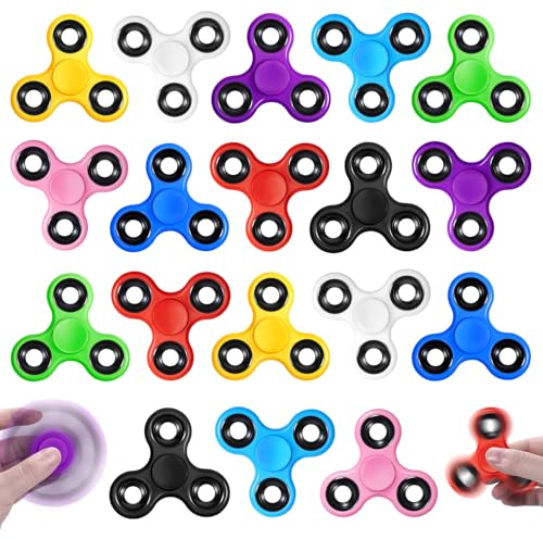 SCIONE 18 Pack Fidget Spinner Toy Bulk for Kids Adults, Fidget Toys Bulk,Hand Spinner for Goodie Bags Stuffers for Kids Classroom Prizes Student Gifts Teacher Birthday
