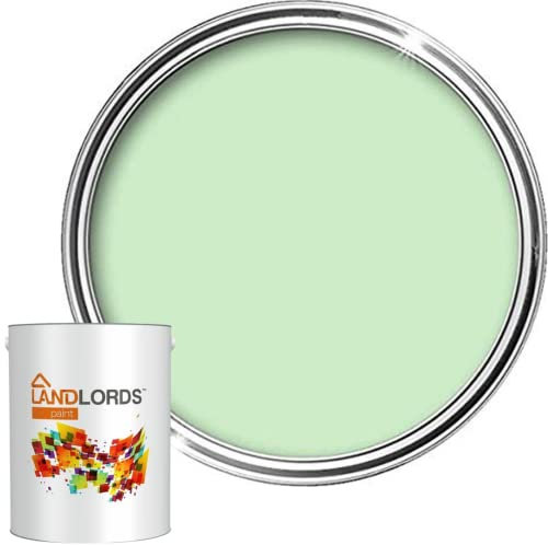 Landlords Weather Shield Green Shimmer Smooth Masonry Paint | 1L in 30+ Colours | Storm Proof, Scrub Resistance Waterproof | Weatherproof Technology Designed with Acrylic Resin for Ultimate Protection