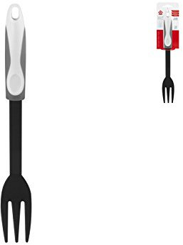 Home 0 Forchettone con Manico Antiscivolo, Nylon, Nero, 4x30x3 cm