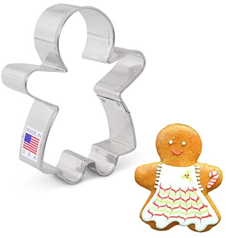 Ann Clark Cookie Cutters Gingerbread Girl Cookie Cutter, 9.5 cm