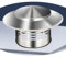 HCZION Kaminaufsatz Edelstahl Schornsteinabdeckung Vogelschutzgitter Für Kamine, 110-200mm Kaminabdeckung Schornsteinaufsatz Schornstein Regenhaube (Size : 110mm/4 1/3inch)