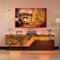 TV Schrank Lowboard mit LED 2 Klappen/Türen Fernsehschrank Modern Grifflose Öffnen TV Board Sideboard TV Tisch Lowboard für Fernseher bis zu 65 Zoll TV-Regal für Wohnzimmer, Unterhaltungsraum