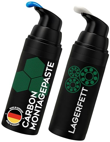 24SENDIT - Set di pasta di carbonio e grasso per cuscinetti, ideale per il montaggio e la manutenzione, blocca il cracking, garantisce lubrificazione e protezione. Per biciclette e e-bike