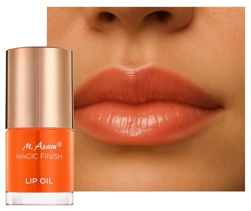 M. Asam MAGIC FINISH Lip Oil Orange Bliss (6ml) – Lippenöl für zarte & gepflegte Lippen, feuchtigkeitsspendende Pflege mit Hyaluron & Sheabutter, vegan, natürlicher Glanz & geschmeidiges Finish