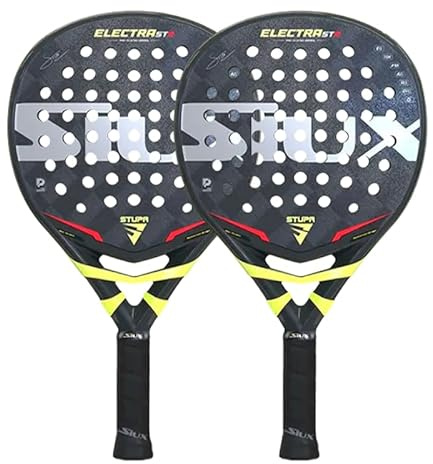 PadelPROShop - Pack de Palas Siux Electra ST2 Stupa Pro para Generar Efectos, Carbono 15K, Goma EVA Hard - Franco Stupaczuk, Tubular 3K - Alto Rendimiento