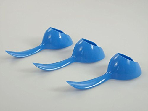 TUPPERWARE kökshjälp sked äggsked (3) blå äggsked ägghållare