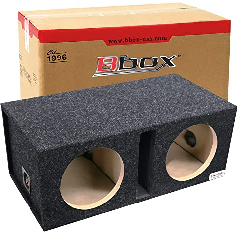 Atrend Bbox 12 Dual Vented Subwoofer Enclosure - Pro Audio Tuned Car Subwoofer Boxes and Enclosures - Premium Subwoofer Enclosure to Improve the